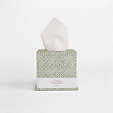 TISSUE BOX DOT & GRID - GREEN