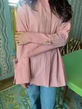 Striped Wide Cuff Shirt