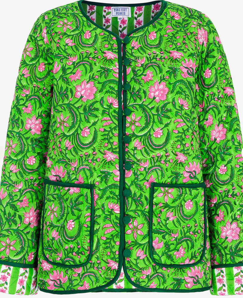 Lime Jungle Margaret Jacket