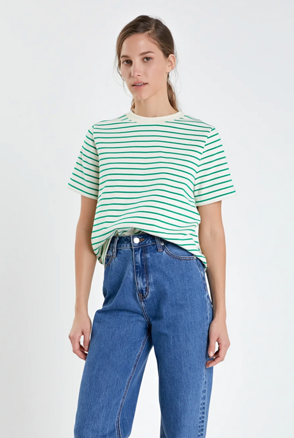 Green Striped Tee