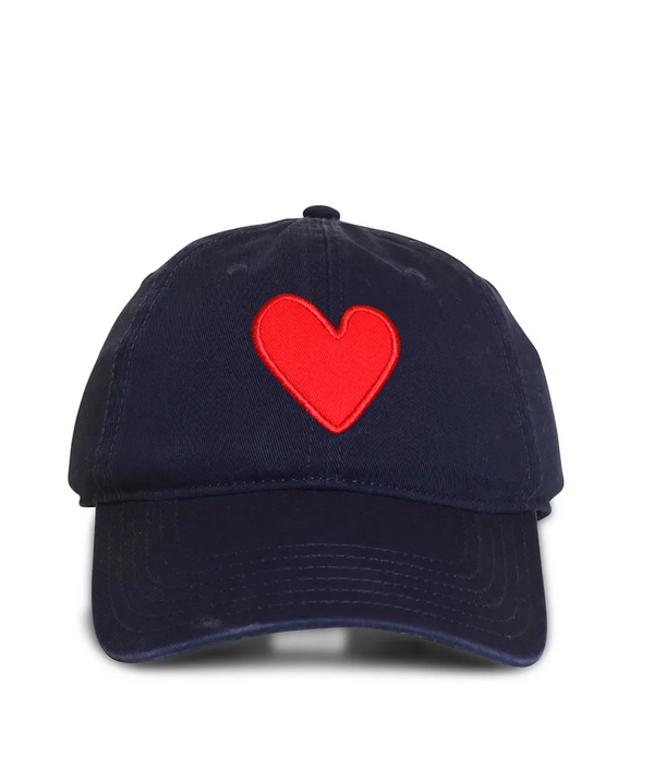 Imperfect Heart Hat - Navy