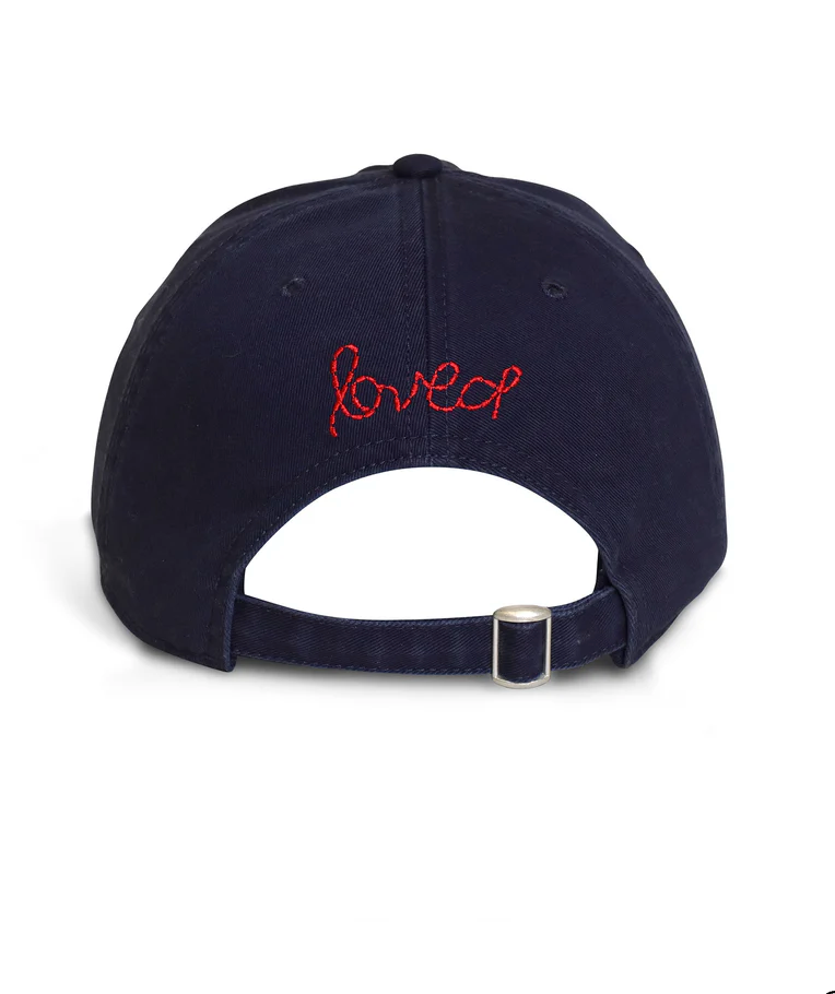 Imperfect Heart Hat - Navy