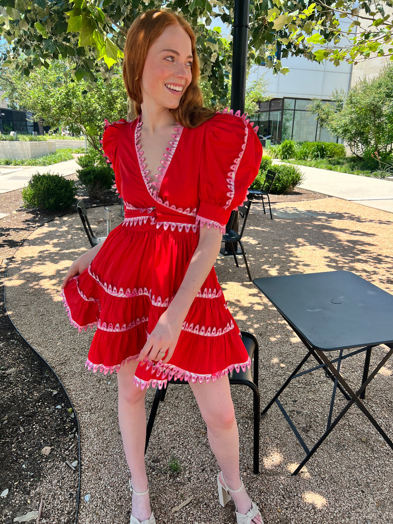 Haley Dress Red