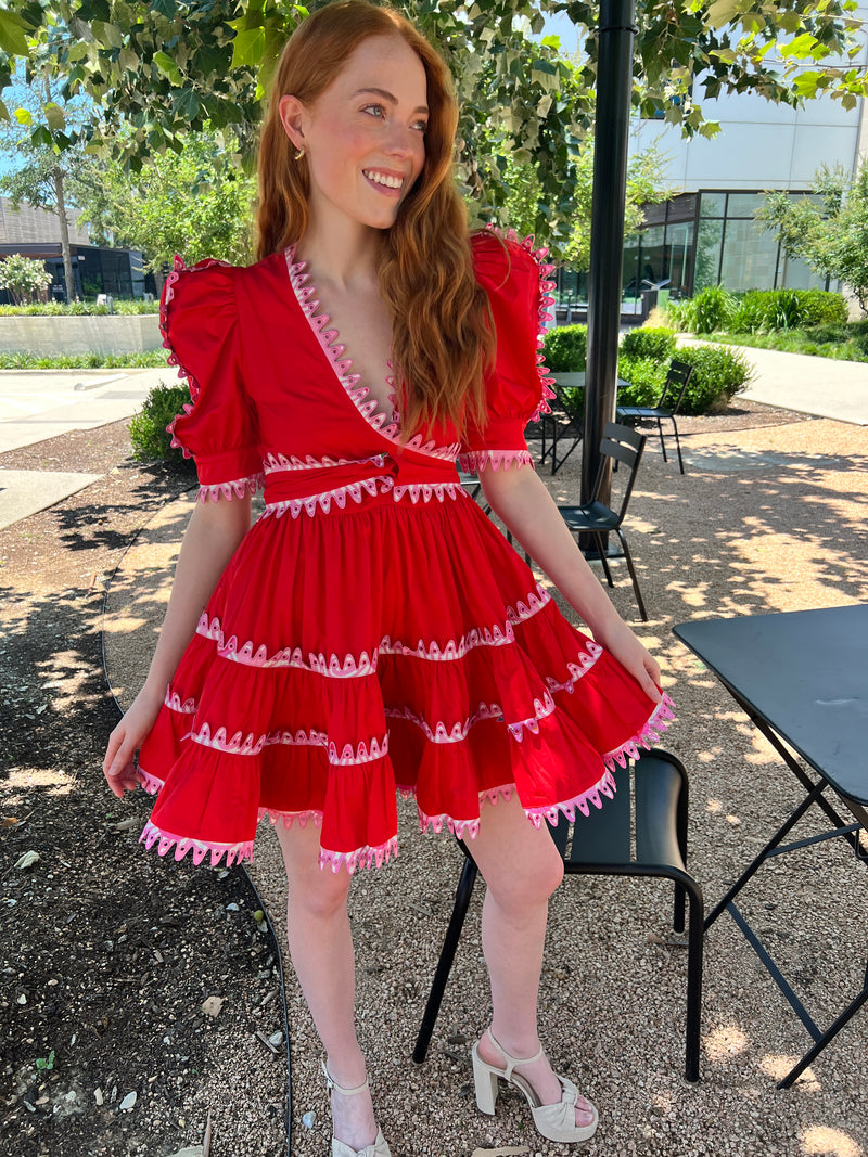 Haley Dress Red