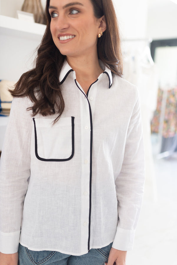 Binding Linen Shirt