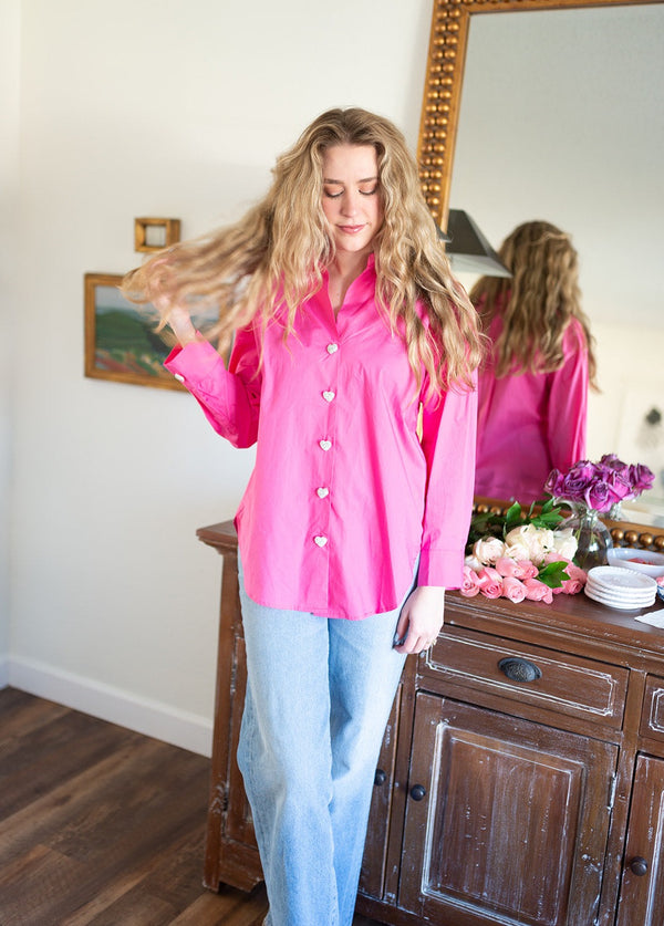 Jeweled Top - Pink